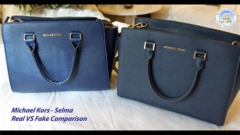 michael kors selma fake vs real comparison|michael kors counterfeit bags.